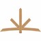 Ekena Millwork Alberta Smooth Timber Gable Bracket, Western Red Cedar, 84"W x 49"H x 1 1/2"D x 5 1/2"F, 14/12 Pitch GBW084X49X0206ALB00SWR - alternate 1